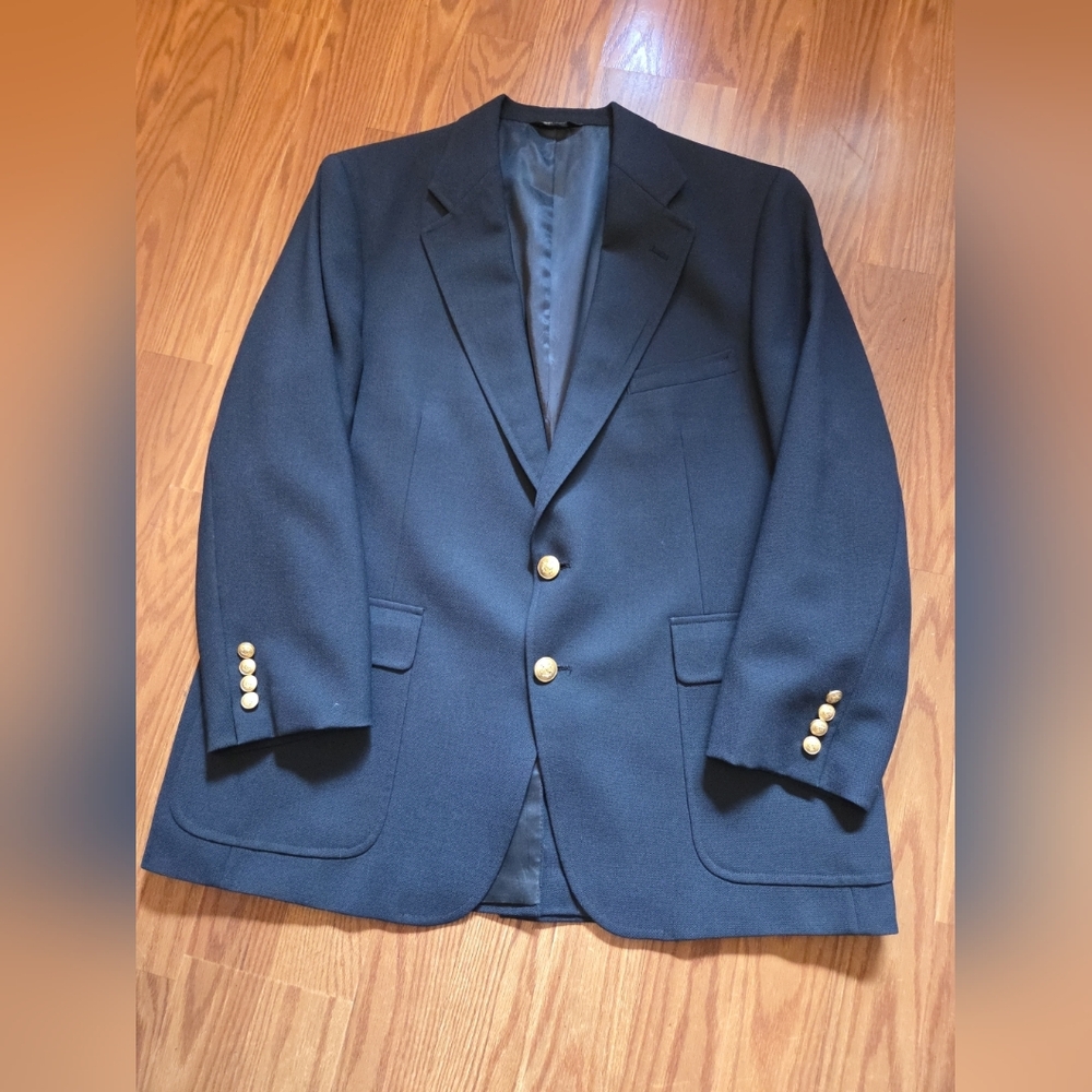 Chaps Ralph‎ Lauren Blue Sportscoat 44r Gold Buttons